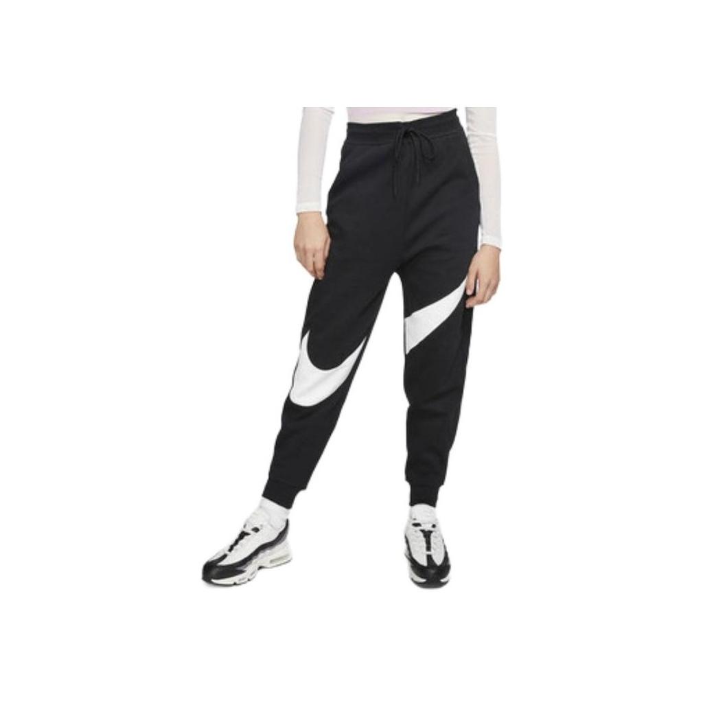 Nike Sportswear Swoosh Fleece Vintage Sports Pants Women Pants Black CV8661-010