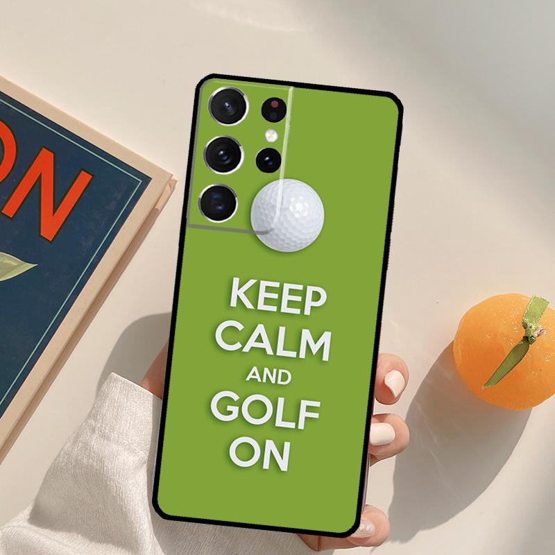 Sport Golf Ball Phone Case For Samsung Galaxy S25 S26 Ultra S24 S20 S21 S22 S23 Plus S10 S25 FE Back Cover