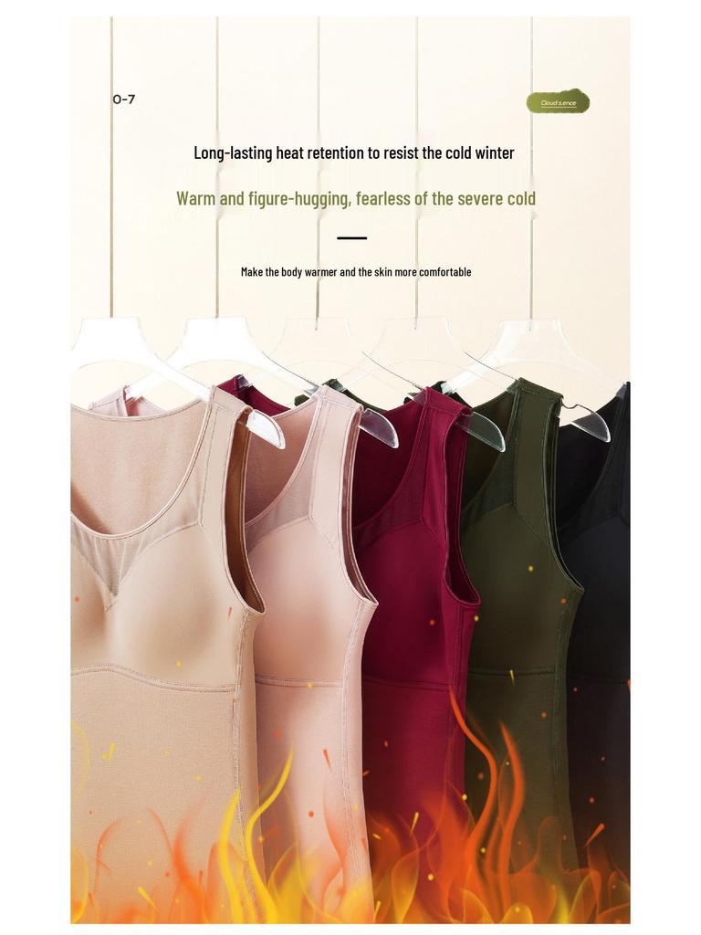 2025 Women's Mulberry Silk Warm Vest: Beautiful Back Design & Built-in Bra