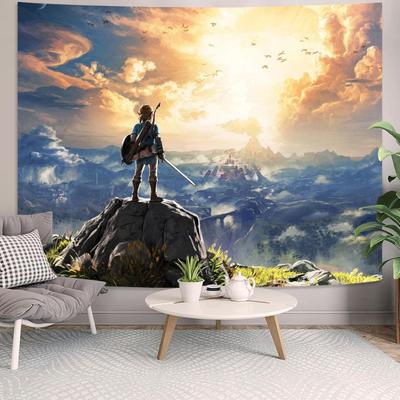VIKAMA Anime  Gaming Tapestry BohemianStyle Printed Decor Perfect for Bedrooms Living Rooms and Aesthetic Spaces
