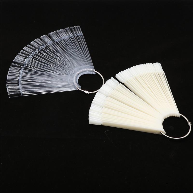 Nagel-Kunst-Werkzeuge: 50-teiliger fächerförmiger Farbdarstellungsständer