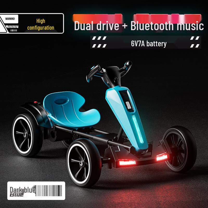 Foldable Children's Electric Go-Kart - Remote Control Car for Boys & Girls