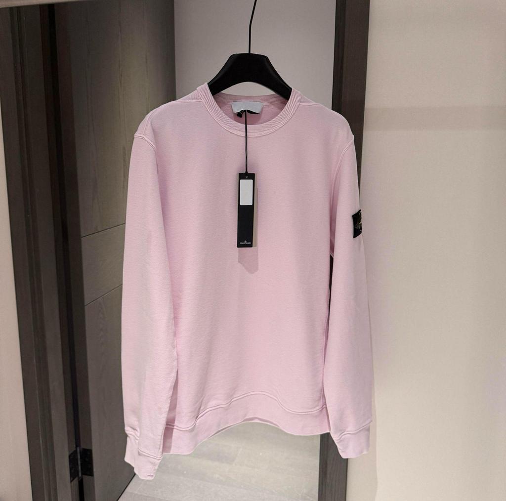 Unisex Solid Color Round Neck Stone Badge Starry Cross Long Sleeve Hoodie