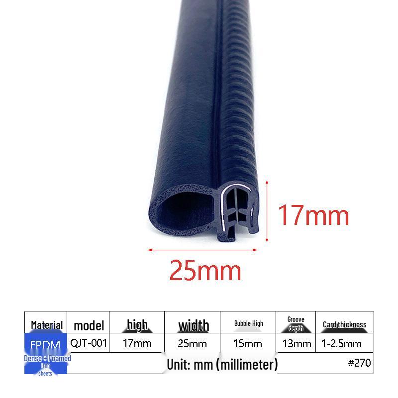 U-shaped Waterproof Rubber Cabinet Sealing Strip