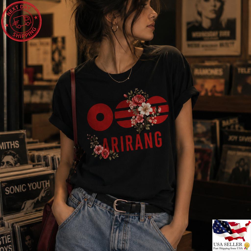 BTS World Tour Arirang Floral Kpop ARMY Graphic Shirt
