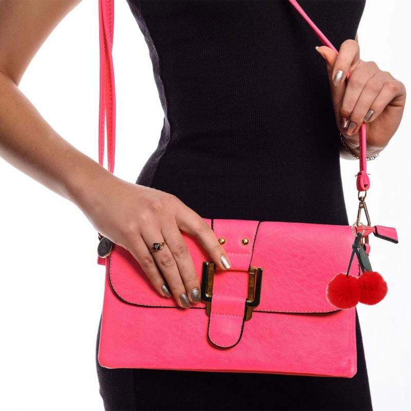 Cherry Keychain Bag Pendant Bag Accessory Plush Texture Key Holder Key Ornament Suitable for Gifting and Daily Use