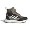 Adidas Rapidalu Comfortable Breathable High top Running Shoes Green Black Kids' FZ2504