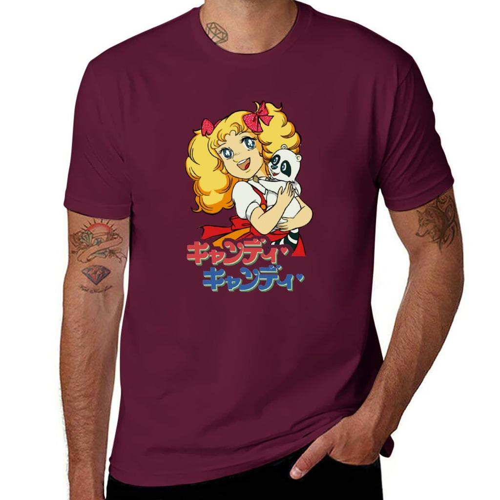 Candy Candy TShirt vintage quick drying mens t shirts pack