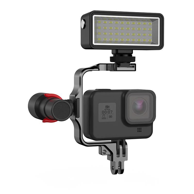 Lumină de scufundare LED rezistentă la apă Umplere lumină de noapte pentru Gopro Hero 12 11 10 9 8 insta360 X2 X3 DJI Osmo Accesorii pentru camere de acțiune
