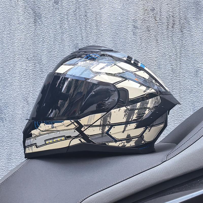 LVS modular flip motorcycle helmet with dual lens Casco para Motos full helmet, high-quality DOT approved capacete