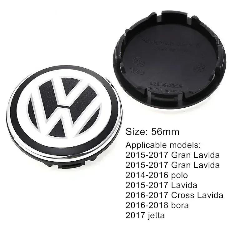 4PCS 56mm 65mm Car Wheel Center Hub Caps Cover for VW Volkswagen Golf Polo Passat Touran Jetta Accessories