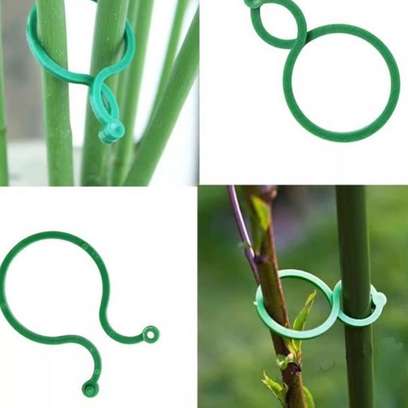 Gentle Plant Support Clips for Climbing Vine Reusable Durable Plastic Clips Tomato Cucumber Gardening Indoor Outdoor Use