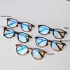 Unisex Retro Square Sandalwood Optical Glasses with Wooden Frame