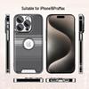 Kevlar Leather Texture Electroplated Anti-Drop Case for iPhone 16 Pro Max/17 Full Cover