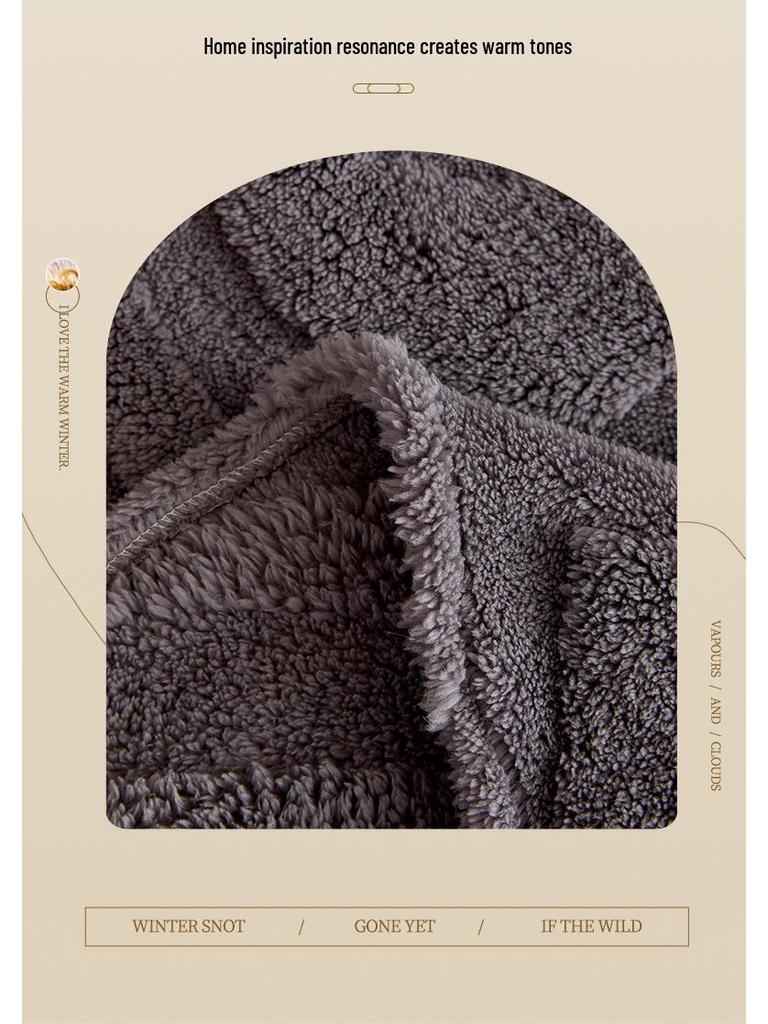 Cream Winter Sofa Blanket: 2026 Plush Ultra-Large One-Piece Cover & Cushion.
