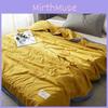 Solid Color Summer Blanket With Soft Filling For Kids And Dormitory Student