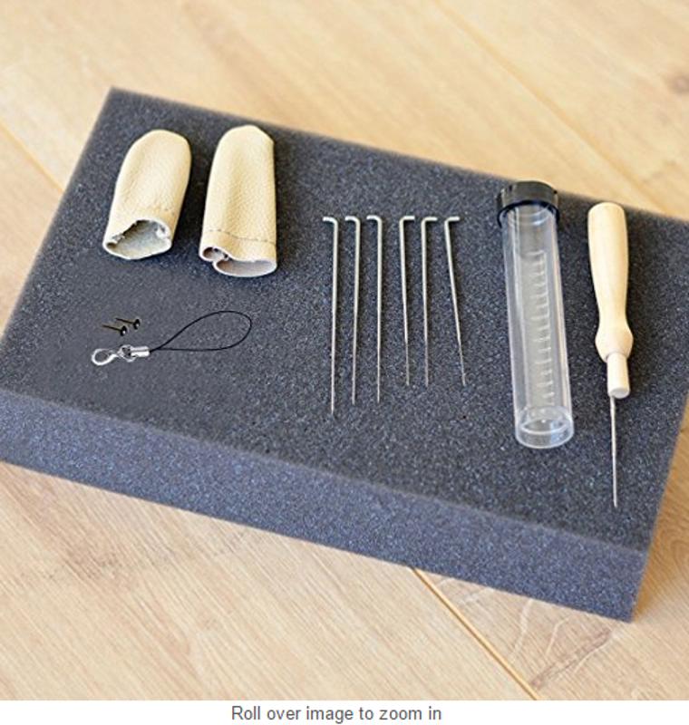 60pcs Mixed Needle Felting Holder Handle Wool Felt Set Craft Kit DIY Tool