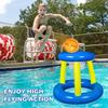 Inflatable Basketball Stand Floating Hoops Basketball Hoop Set Interactive Shooting Toys Outdoor Swimming Pool Toys Water Toys