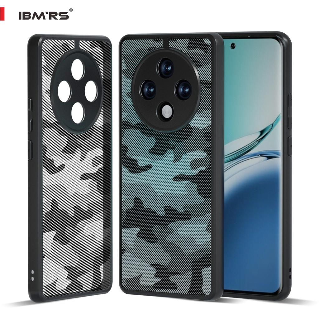 IBMRS for Oppo F27 Pro/F27 Pro+/A3 Pro Shockproof Phone Case,Military grade protection camo clear transparent case