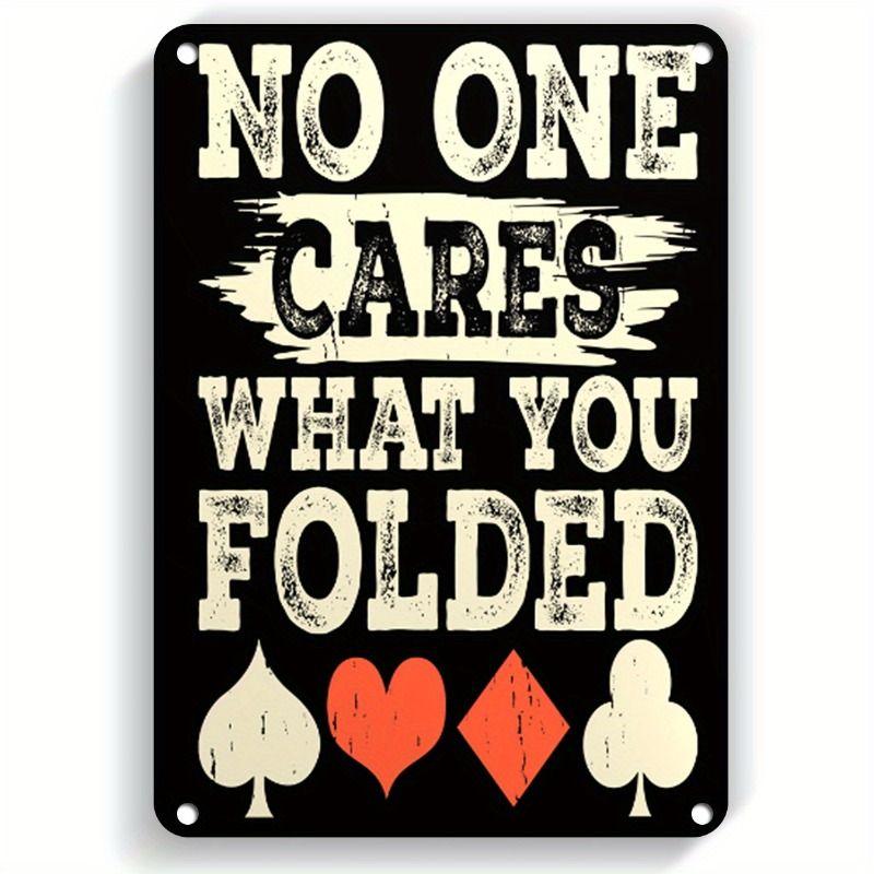 Playing Cards Poster Metal Sign 20x30cm Wall Art