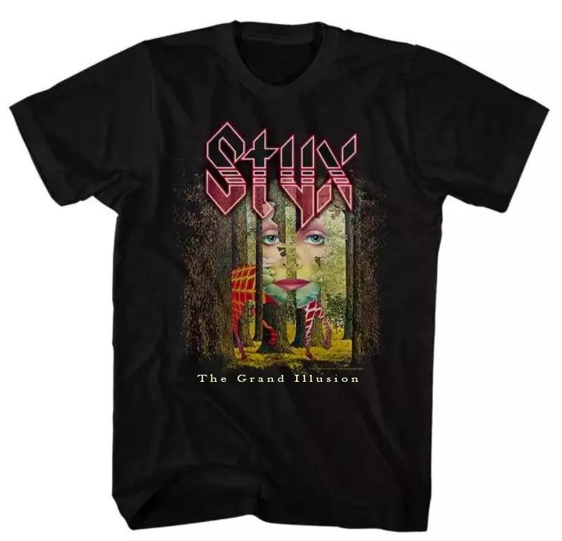 Styx - The Grand Illusion Album Unisex  All Size S-5XL 16D326 Unisex T-Shirt M