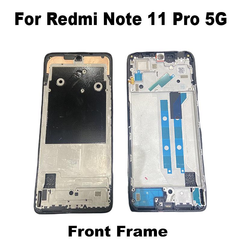 6.67" Per Xiaomi Redmi Note 11 PRO 5G Telaio Centrale Ghiera Anteriore Scocca Posteriore Piastra Intermedia Sostituzione 21091116I, 2201116SG