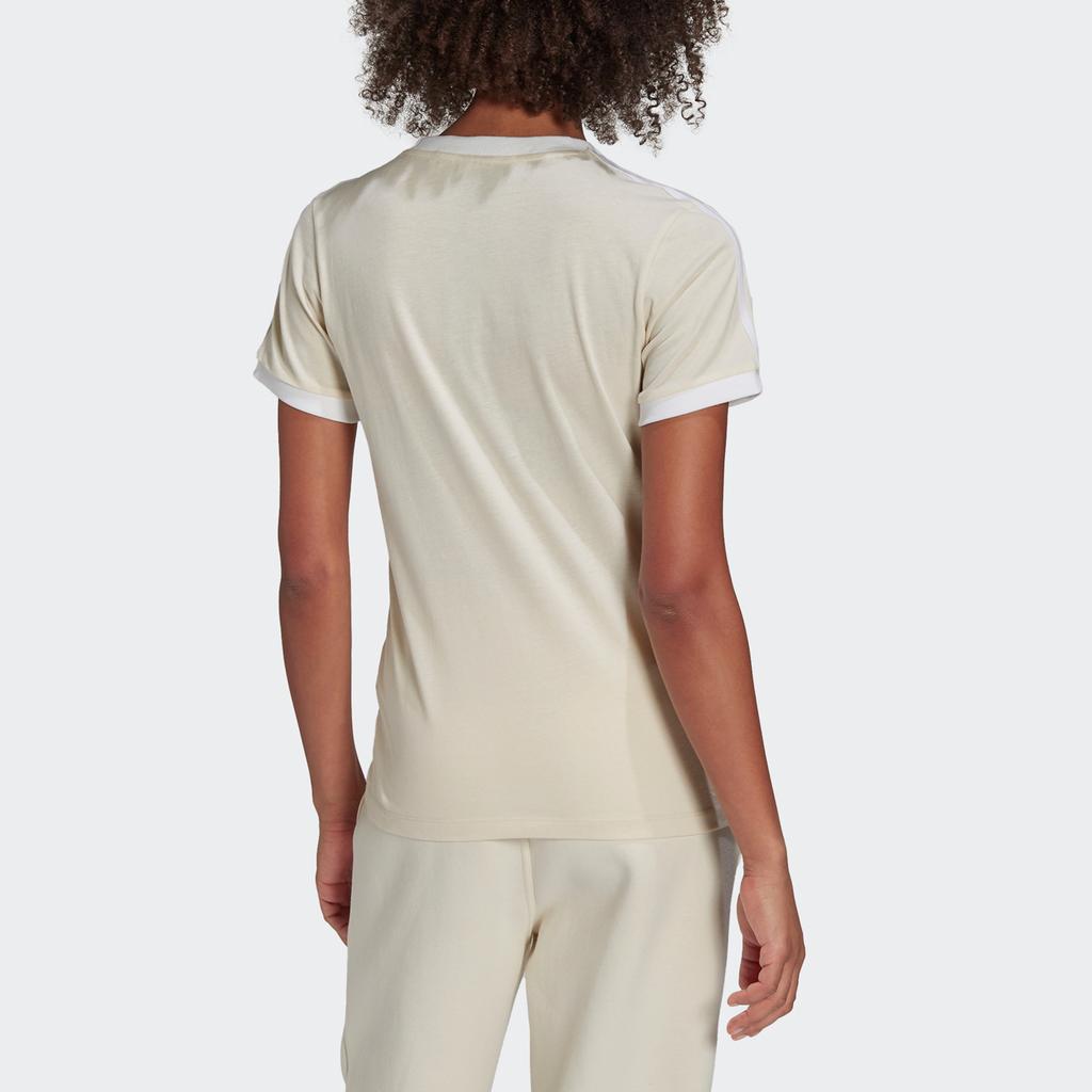 Adidas Originals Set in Sleeve T Shirt Women's Ecru H33573