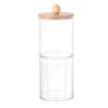 Cross-Border Exclusive Acrylic Cotton Ball Storage: Transparent, Dustproof, Portable, Stackable, Multifunctional Storage Jar.