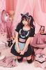 Clearstone Yum Yum Yummy Cosplay Halloween Bondage Cat Maid Women's Black