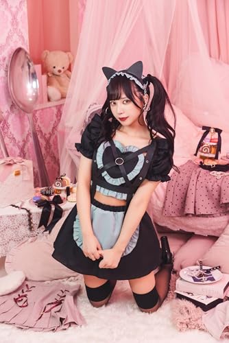 Clearstone Yum Yum Yummy Cosplay Halloween Bondage Cat Maid Women's Black