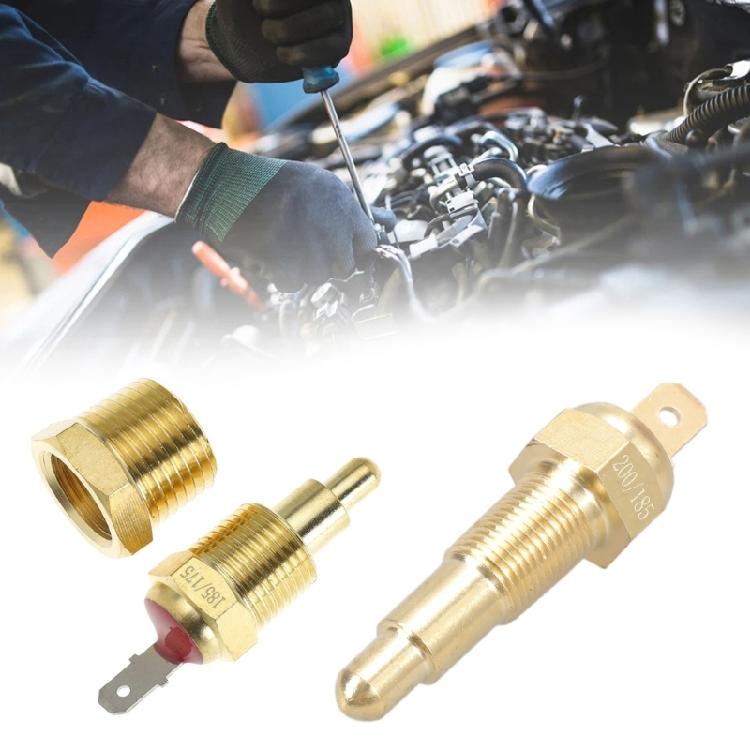 3/8Inch Quick Response Engine Cooling Fan Temperature Sensor for Optimally Driving Conditions Efficient Heat Management
