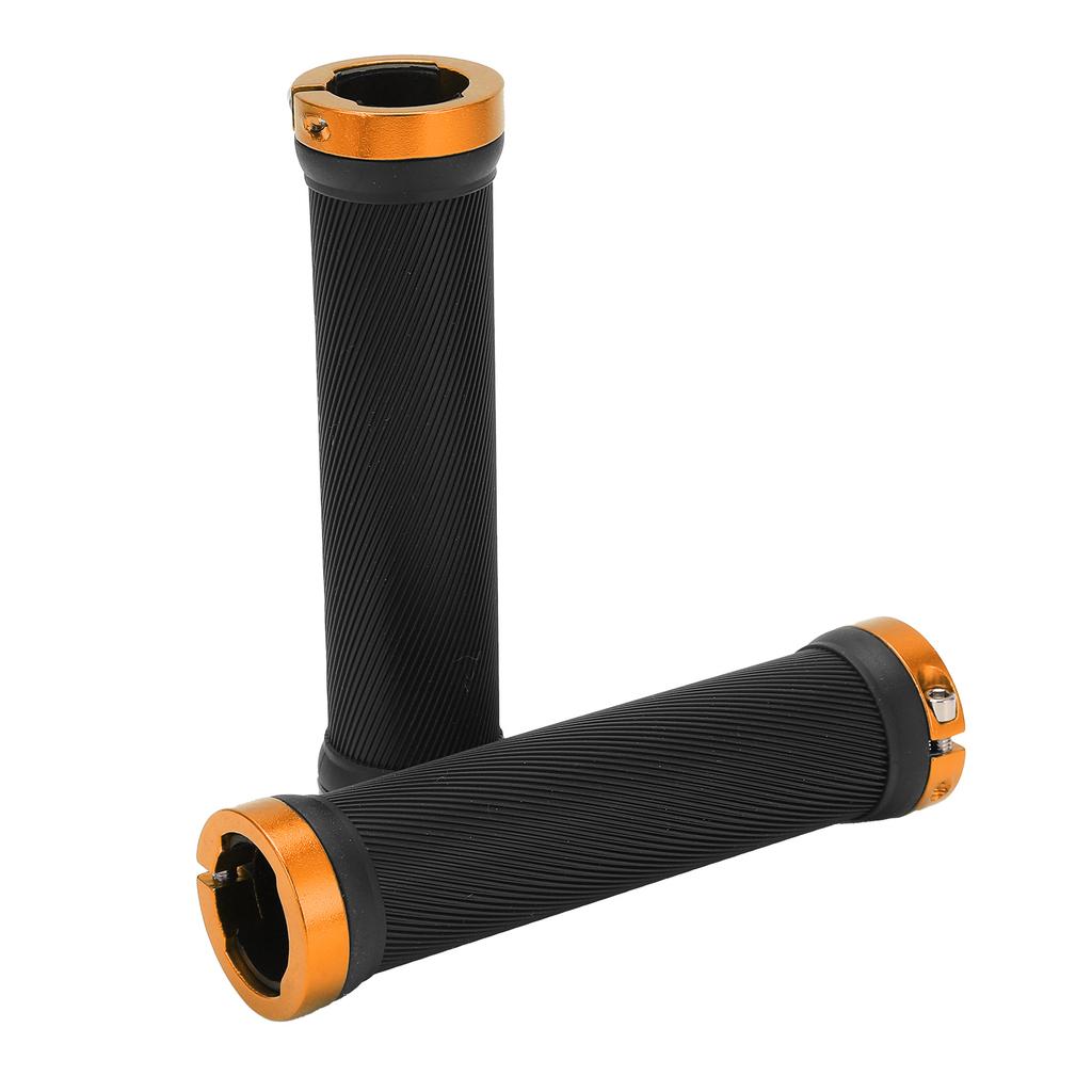 Bike Handle Grips Environmental Protection Antiskid Wearproof Bicycle Handlebars for CyclingYellow