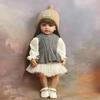 Brand Original 55 Cm Silicone Whole Body Reborn Doll Betty Wear Beautiful Sweater Suits Princess Toddler Newborn Doll Playmate Toy Kid's Birthday Gift