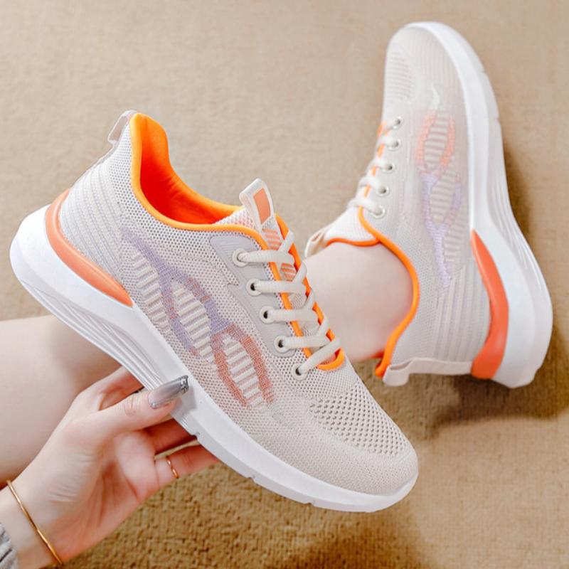 Spring White Running Shoes Sports Shoes Flat Bottom Women's Casual Shoes