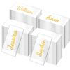 30/50 Stuks Transparant Acryl Tafel Plaatskaart Bruiloft Blanco Rechthoek Zitkaarten Bord Gastennamen Label Verjaardagsfeest DIY Decoratie