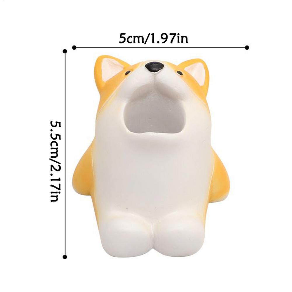 Suporte de Escova de Dentes de Resina Animal de Desenho Animado Suporte de Escova de Dentes Para Banheiro Organizador de Pasta de Dente Ornamento de Bancada