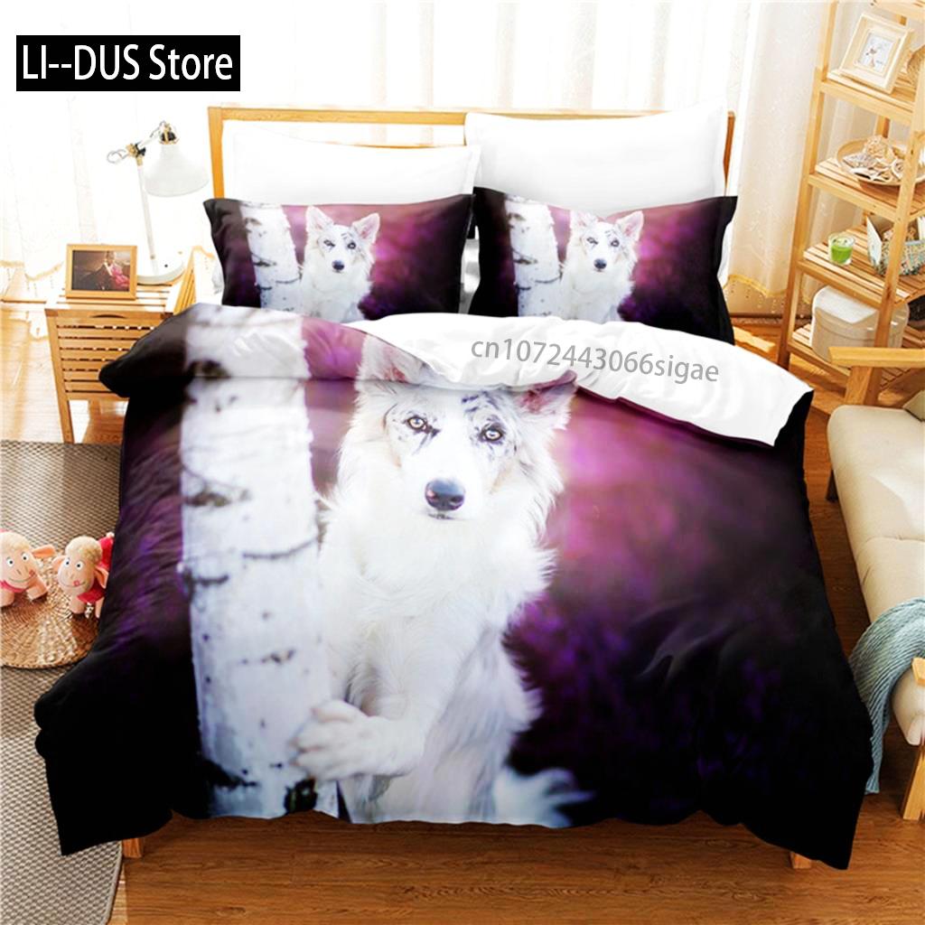 

Comforter Beautiful Puppy Bedding Set 3D Bedding Digital Printing Queen Size Bedding Set Fashion Design Comforter (quilt)-EU Single(135*200cm)3pcs