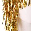 New Metal Party Wigs Hair Shiny Costume Aluminum Foil Cosplay Dance Hairpiece Plastic Decor Wigs Hair