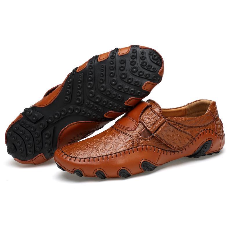 38-47 Мужские кожаные туфли ручной работы в европейском стиле — фото 6