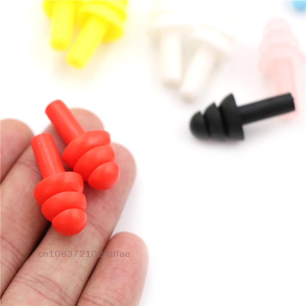 20Pcs Silicone Ear Plugs, Anti-Noise Earplugs, Comfortable for Study & Sleep, Reusable & Washable