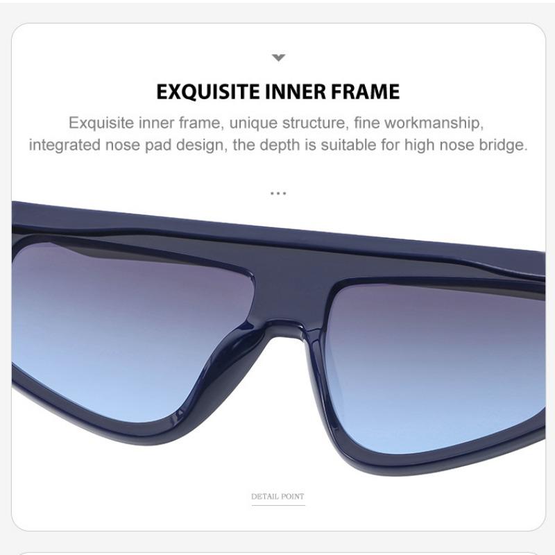 Trendy jednodílné sluneční brýle Pánský značkový design s okrajem Brýle Venkovní Sport Cestovní opalovací krém Sunsha odolný proti ultrafialovému záření