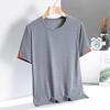 Cool and Breathable Short Sleeved T-shirt for Men's Summer Ice Silk Round Neck Base Shirt Casual T-shirt