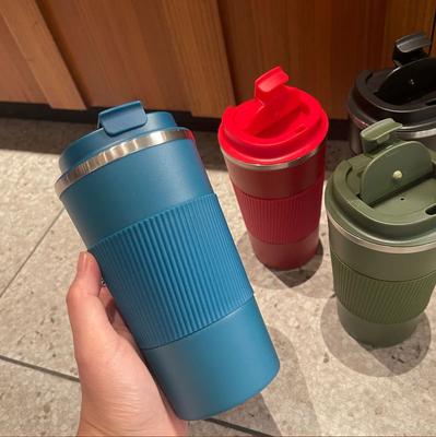 380/510ML Stainless Steel Thermal Cup Car Coffee Cup Insulated Flask Water Tumbler for Outdoor Sports Cold and Heat Thermal Mug