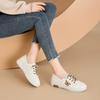 Fashion GKTINOO Women Sneakers Big Size 2025 Spring New Genuine Leather Loafers Women Casual Lace-up Women's Nurse Shoes