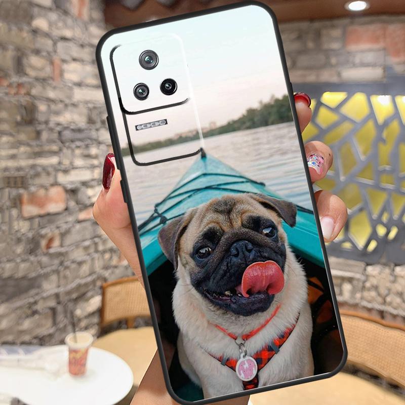 Pug Dog French Bulldog Case For Xiaomi 15 14 13 Ultra 11T 12T 13T 14T Pro POCO X7 X6 Pro X3 X5 M6 F5 F6 Pro Cover