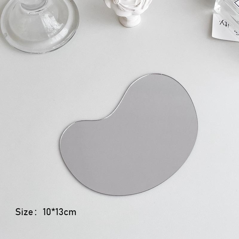 

Irregular Jewelry Displays Pallet Rings Necklace Showcase Salver Acrylic Mirror Creative Tray Live Stream Trinket Display Props