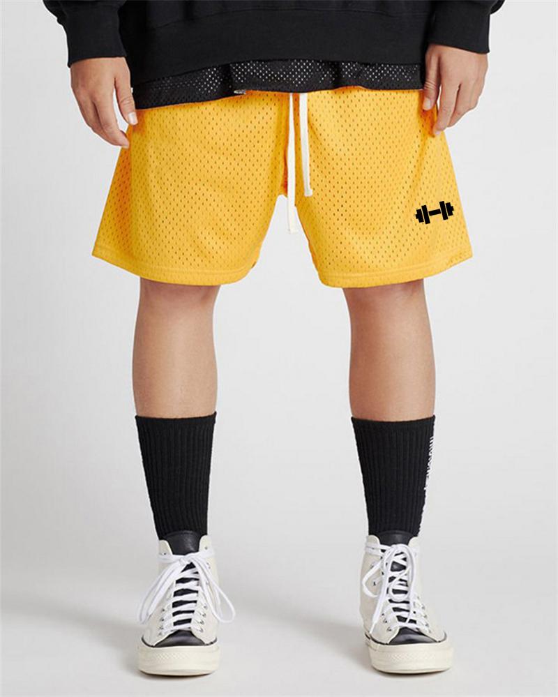 Muscleguys Summer Running Shorts Mens Sports Jogging Fitness Shorts Mesh Quick Dry Gym Bodybuilding Sport Shorts Basketball Short Pants