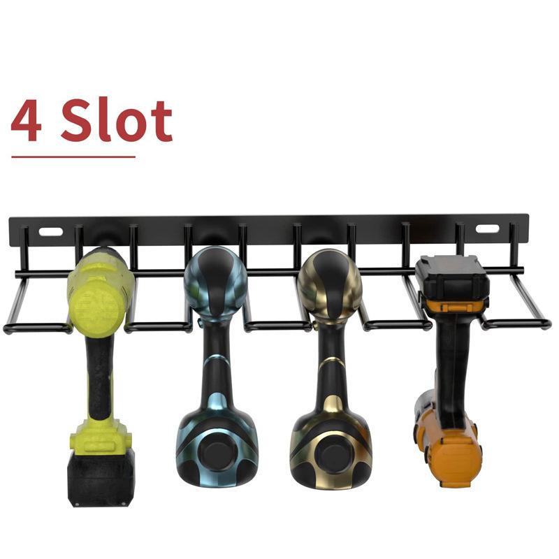 Heavy-Duty Wall-Mounted Floating Rack for Handheld and Power Tools