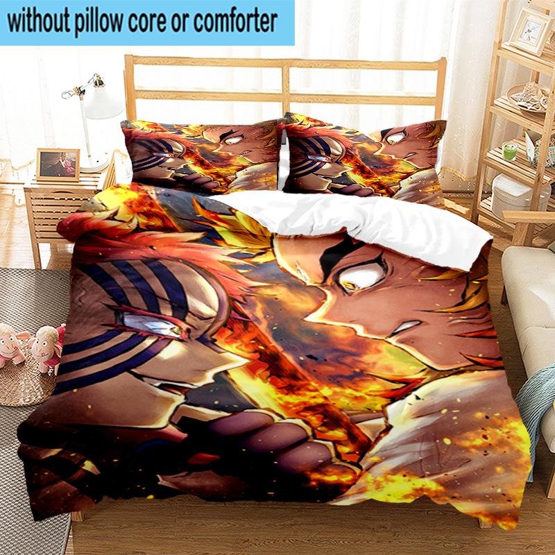 3PCS Anime Samurai Warrior's Journey 3pcs Bedding,Including 3PCS Duvet Cover And 2pcs Pillowcases Perfect for Christmas,Ideal for Bedroom, Dormitory