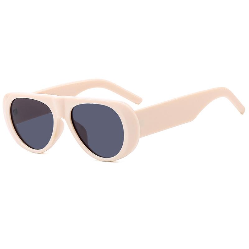 SHAUNA Ins Popular Fashion Pilot Women Sunglasses Retro Blue Green Shades UV400 Men Trending Wide Legs Sun Glasses